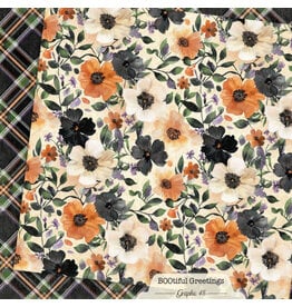 GRAPHIC 45 GRAPHIC 45 BOOTIFUL GREETINGS FLORAL & PLAID 12x12 CARDSTOCK