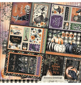 GRAPHIC 45 GRAPHIC 45 BOOTIFUL GREETINGS JOURNALING CUT-APART 12x12 CARDSTOCK