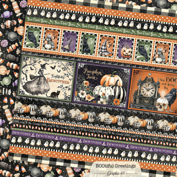 GRAPHIC 45 GRAPHIC 45 BOOTIFUL GREETINGS BORDERS 12x12 CARDSTOCK