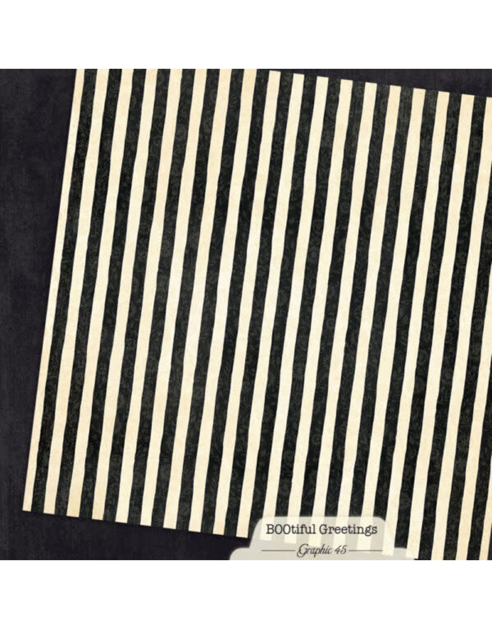 GRAPHIC 45 GRAPHIC 45 BOOTIFUL GREETINGS ONYX BLACK PATTERNS & SOLIDS 12x12 CARDSTOCK