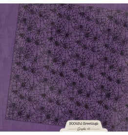 GRAPHIC 45 GRAPHIC 45 BOOTIFUL GREETINGS POTION PURPLE PATTERNS & SOLIDS 12x12 CARDSTOCK