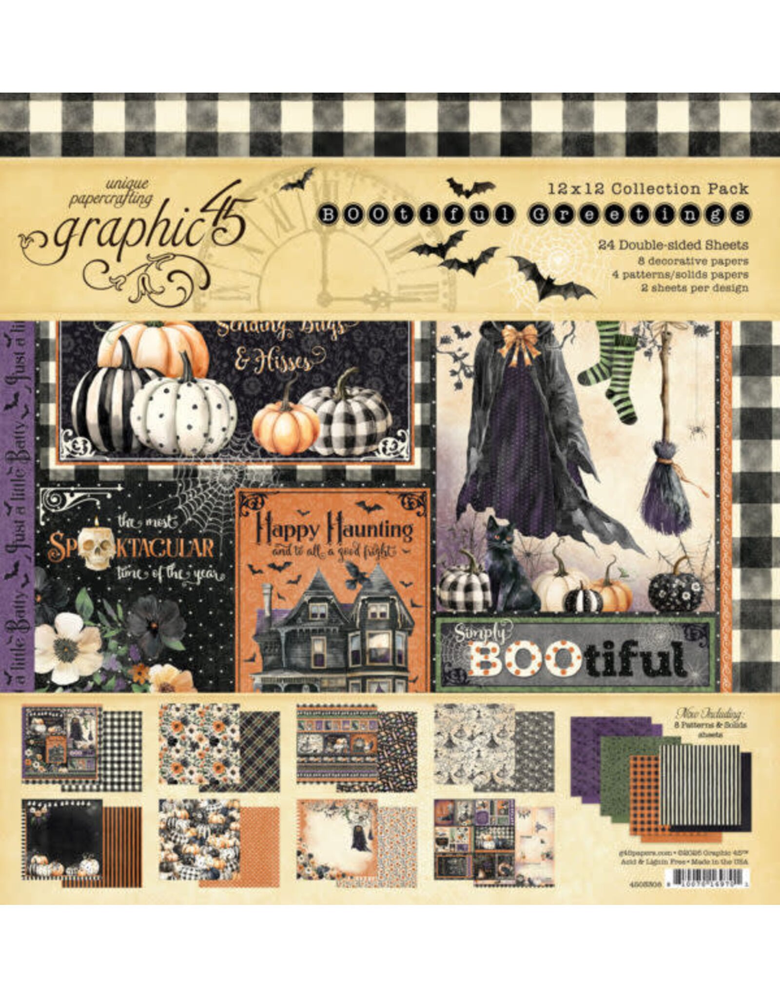 GRAPHIC 45 GRAPHIC 45 BOOTFIUL GREETINGS 12x12 COLLECTION PACK
