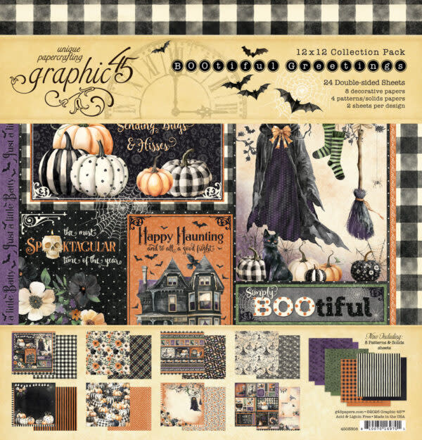 GRAPHIC 45 GRAPHIC 45 BOOTFIUL GREETINGS 12x12 COLLECTION PACK