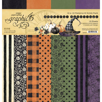 GRAPHIC 45 GRAPHIC 45 BOOTFIUL GREETINGS PATTERNS & SOLIDS 12x12 COLLECTION PACK