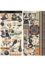 GRAPHIC 45 GRAPHIC 45 BOOTIFUL GREETINGS CARDSTOCK STICKER SET