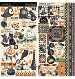 GRAPHIC 45 GRAPHIC 45 BOOTIFUL GREETINGS CARDSTOCK STICKER SET