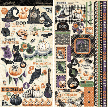 GRAPHIC 45 GRAPHIC 45 BOOTIFUL GREETINGS CARDSTOCK STICKER SET