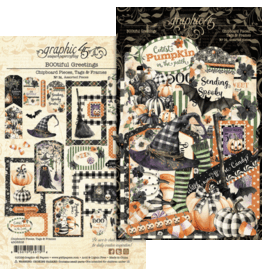 GRAPHIC 45 GRAPHIC 45 BOOTIFUL GREETINGS CHIPBOARD TAGS & FRAMES
