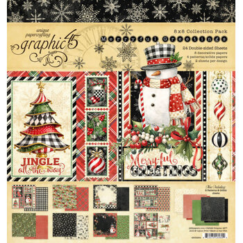 GRAPHIC 45 GRAPHIC 45 MERRY-FUL GREETINGS 8x8 COLLECTION PACK