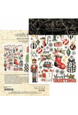 GRAPHIC 45 GRAPHIC 45 MERRY-FUL GREETINGS RUB-ON TRANSFER SET