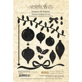 GRAPHIC 45 GRAPHIC 45 HOLIDAY HANGING DIE SET