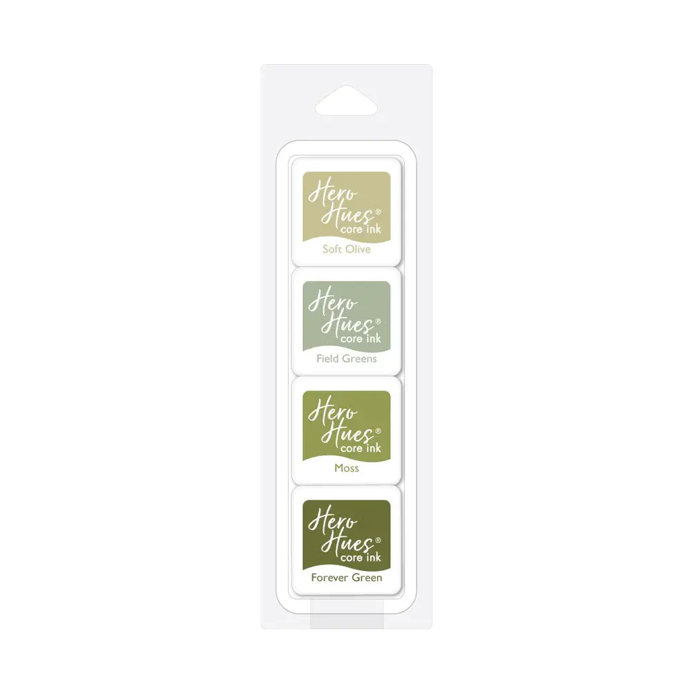 HERO ARTS HERO ARTS HERO HUES FRESH GREEN INK CUBES 4/PK