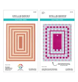 SPELLBINDERS SPELLBINDERS COLOR BLOCK ACCENT RECTANGLE DIE BUNDLE