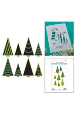 SPELLBINDERS SPELLBINDERS INFINITY TREES CLEAR STAMP & DIE SET
