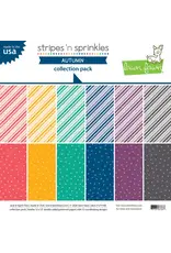 LAWN FAWN LAWN FAWN STRIPES 'N SPRINKLES AUTUMN 12x12 COLLECTION PACK 12 SHEETS