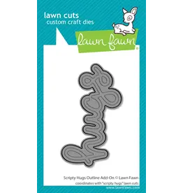 LAWN FAWN LAWN FAWN SCRIPTY HUGS OUTLINE ADD-ON DIE