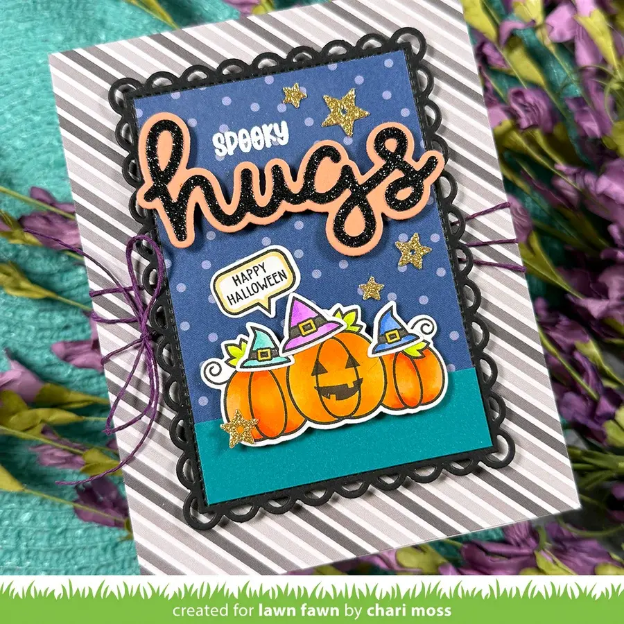 LAWN FAWN LAWN FAWN SCRIPTY HUGS OUTLINE ADD-ON DIE