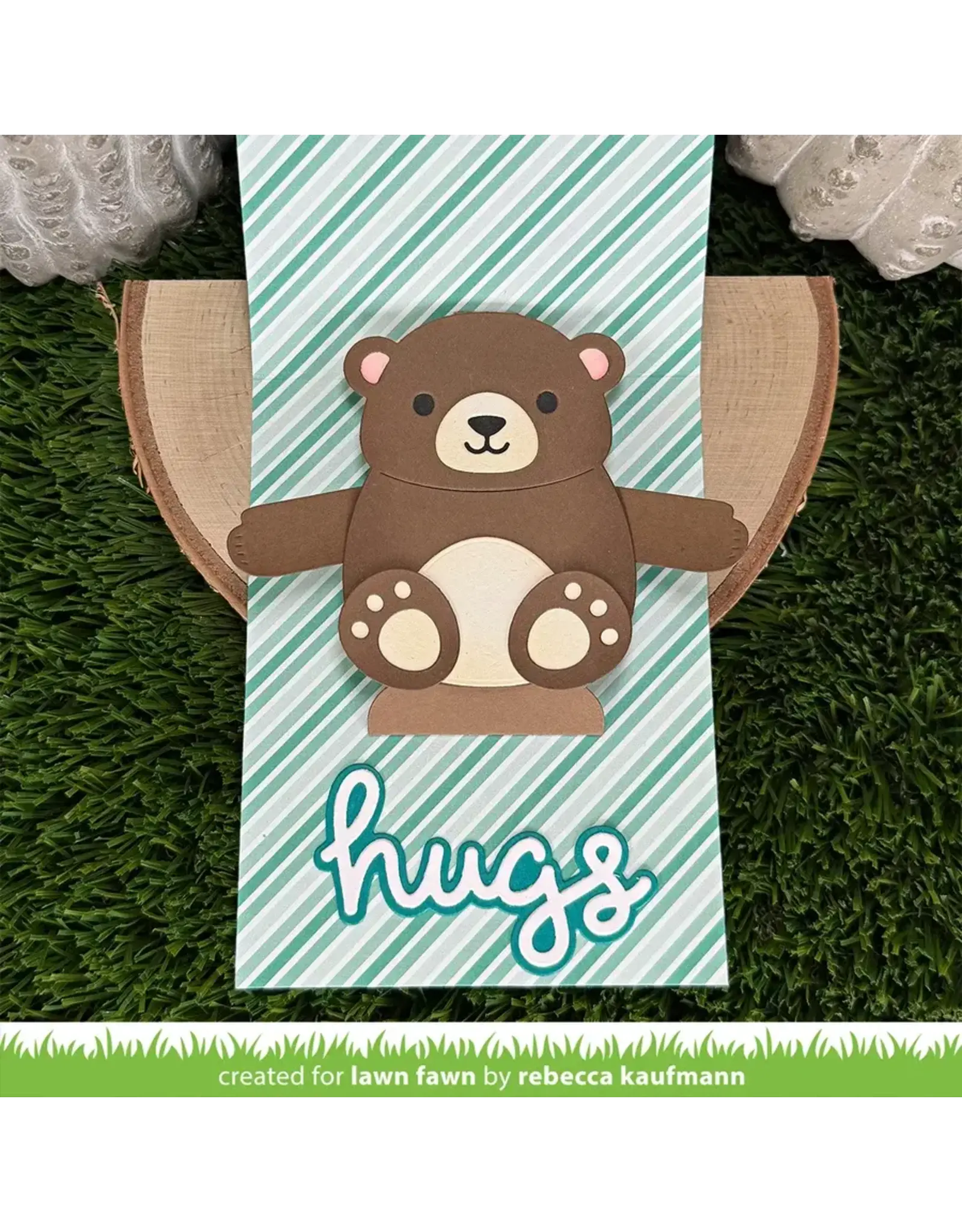 LAWN FAWN LAWN FAWN SCRIPTY HUGS OUTLINE ADD-ON DIE
