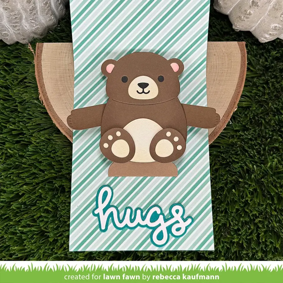 LAWN FAWN LAWN FAWN SCRIPTY HUGS OUTLINE ADD-ON DIE