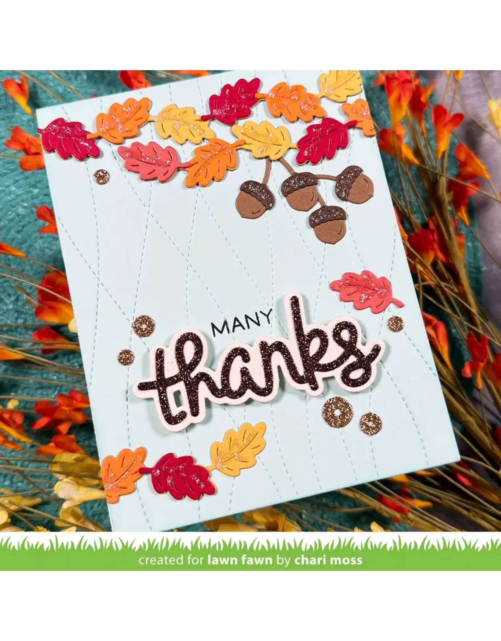 LAWN FAWN LAWN FAWN SCRIPTY THANKS OUTLINE ADD-ON DIE