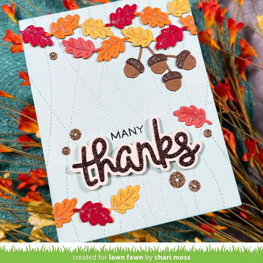 LAWN FAWN LAWN FAWN SCRIPTY THANKS OUTLINE ADD-ON DIE
