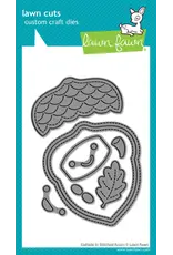 LAWN FAWN LAWN FAWN OUTSIDE IN STITCHED ACORN DIE SET