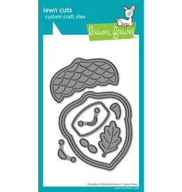 LAWN FAWN LAWN FAWN OUTSIDE IN STITCHED ACORN DIE SET