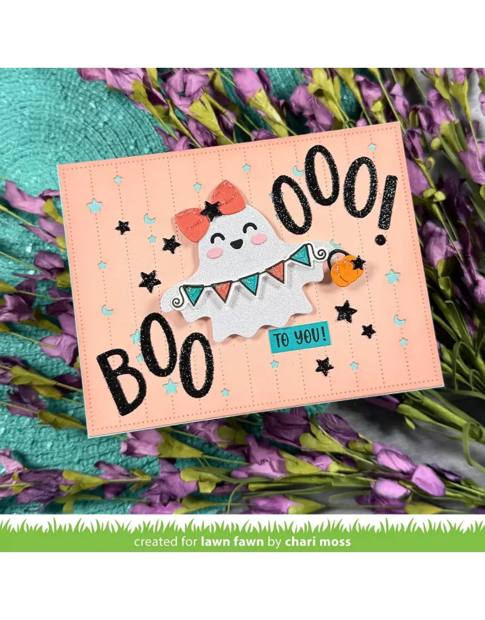 LAWN FAWN LAWN FAWN HAPPY GHOST TAG DIE SET