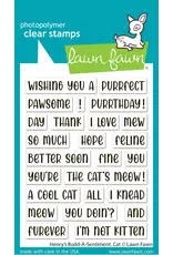 LAWN FAWN LAWN FAWN HENRY'S BUILD-A-SENTIMENT: CAT CLEAR STAMP SET