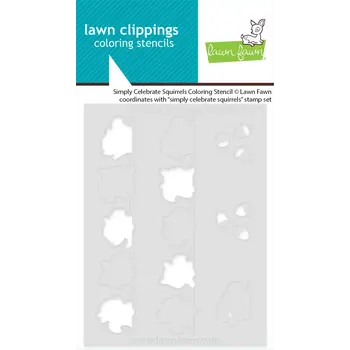 LAWN FAWN LAWN FAWN SIMPLY CELEBRATE SQUIRRELS COLORING STENCIL