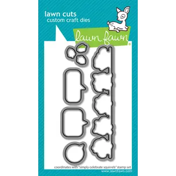 LAWN FAWN LAWN FAWN SIMPLY CELEBRATE SQUIRRELS DIE SET