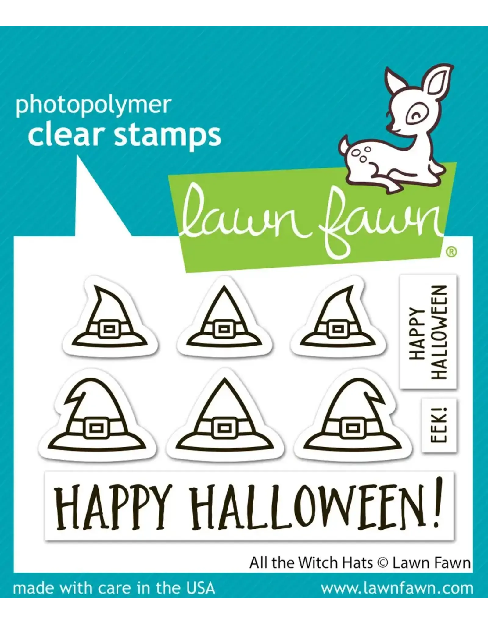 LAWN FAWN LAWN FAWN ALL THE WITCH HATS CLEAR STAMP SET