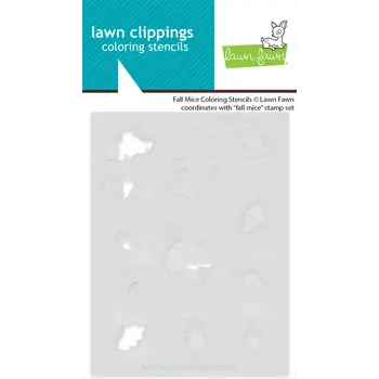 LAWN FAWN LAWN FAWN FALL MICE COLORING STENCIL SET