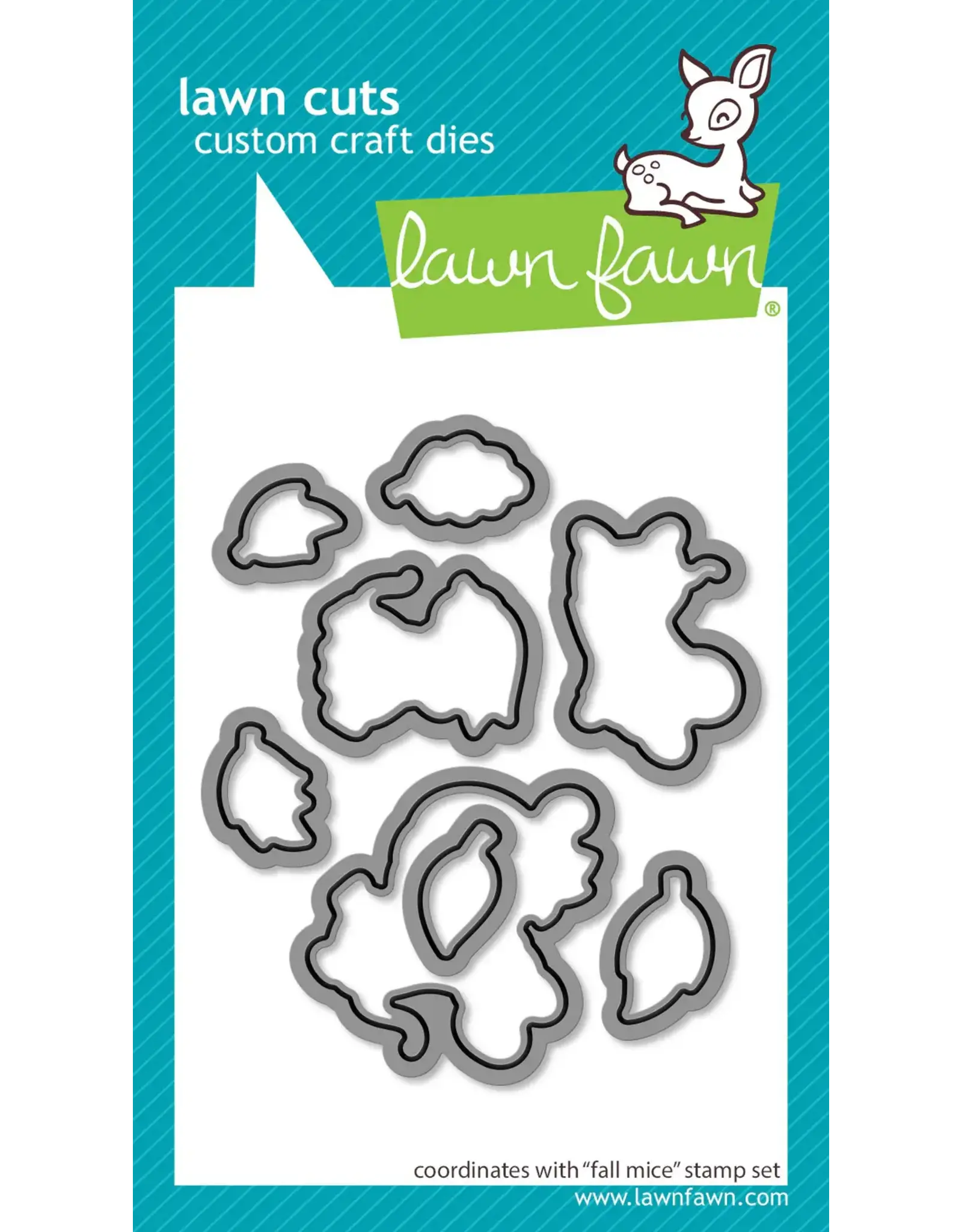 LAWN FAWN LAWN FAWN FALL MICE DIE SET