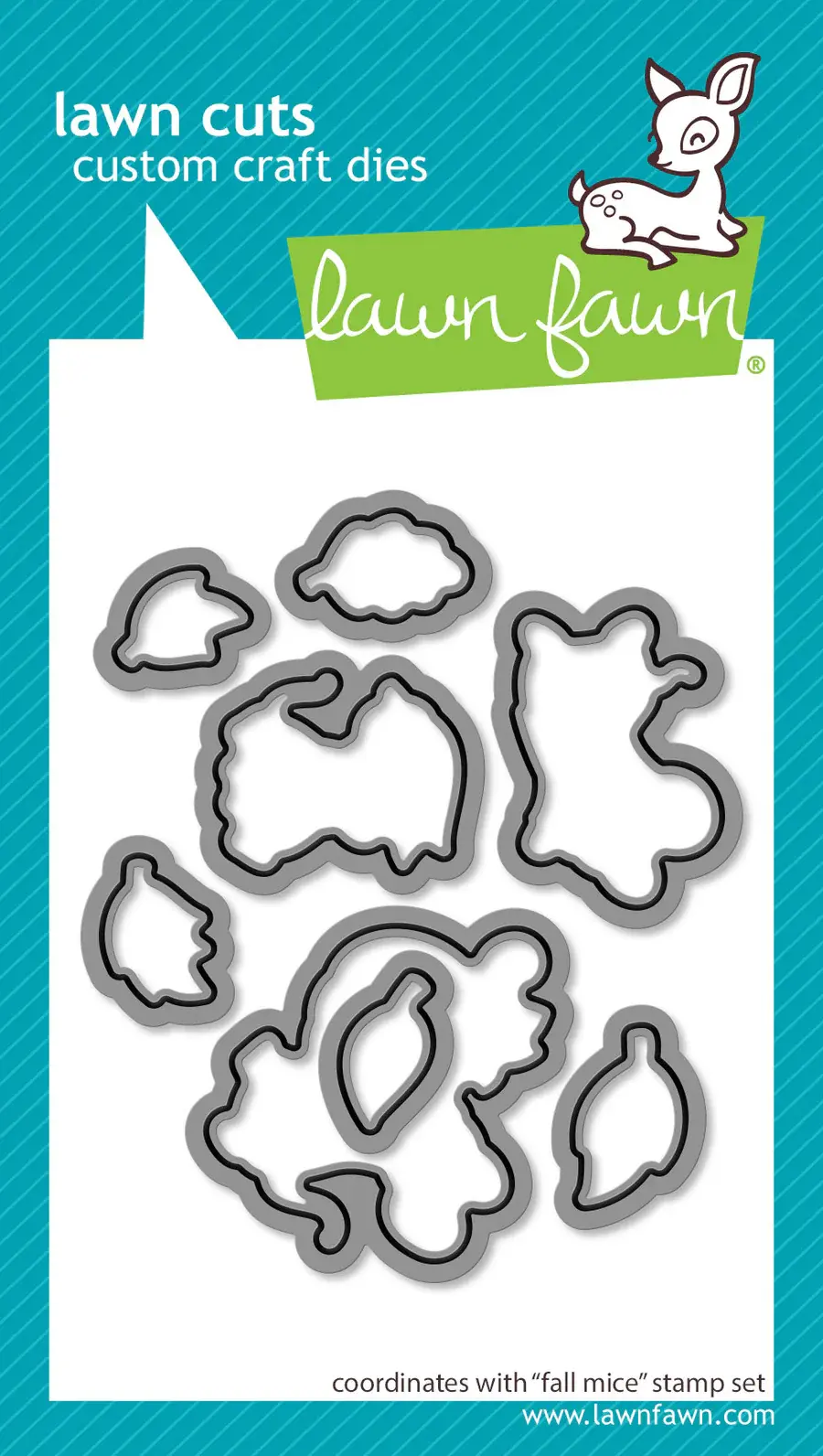 LAWN FAWN LAWN FAWN FALL MICE DIE SET