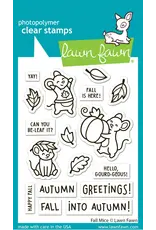 LAWN FAWN LAWN FAWN FALL MICE CLEAR STAMP SET