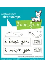 LAWN FAWN LAWN FAWN I LIKE CUTE MOTHS ADD-ON CLEAR STAMP SET