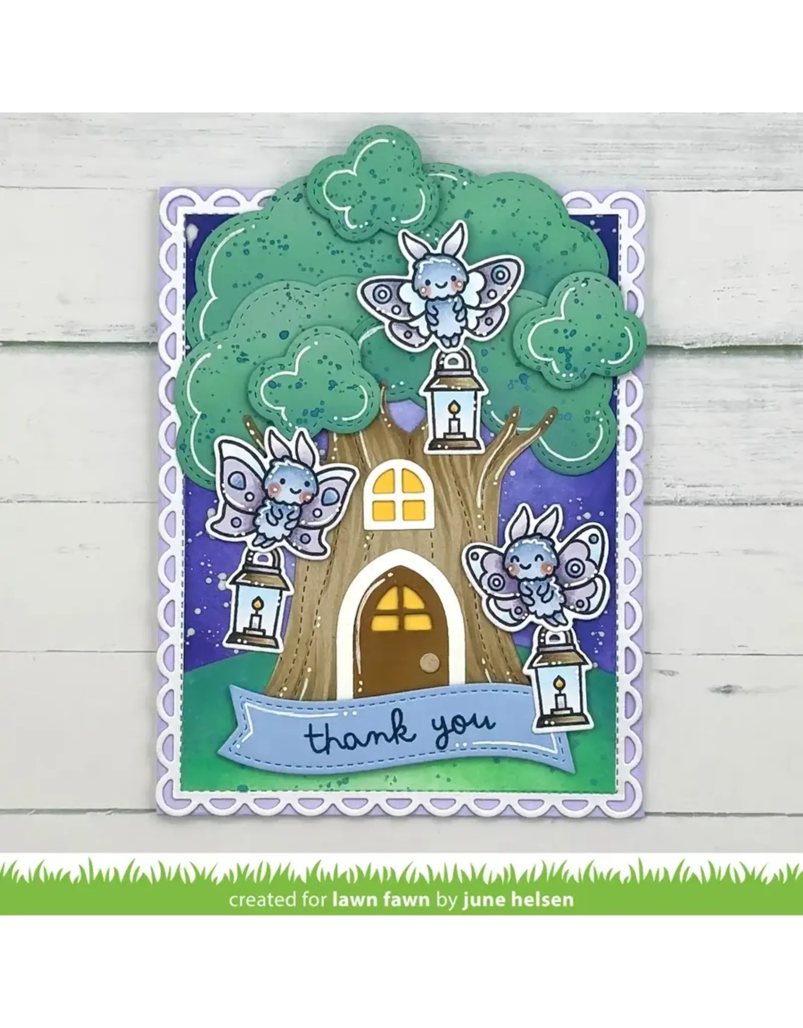 LAWN FAWN LAWN FAWN I LIKE CUTE MOTHS CLEAR STAMP SET