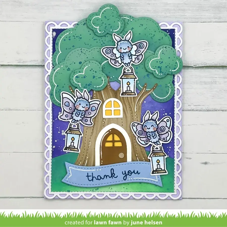 LAWN FAWN LAWN FAWN I LIKE CUTE MOTHS CLEAR STAMP SET