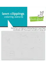 LAWN FAWN LAWN FAWN HOCUS PURR-CUS! ADD-ON COLORING STENCIL SET