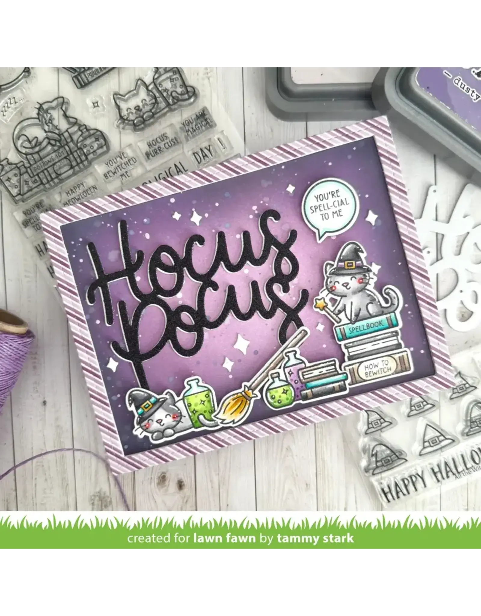 LAWN FAWN LAWN FAWN HOCUS PURR-CUS! ADD-ON CLEAR STAMP SET