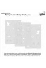 LAWN FAWN LAWN FAWN HOCUS PURR-CUS! COLORING STENCIL SET