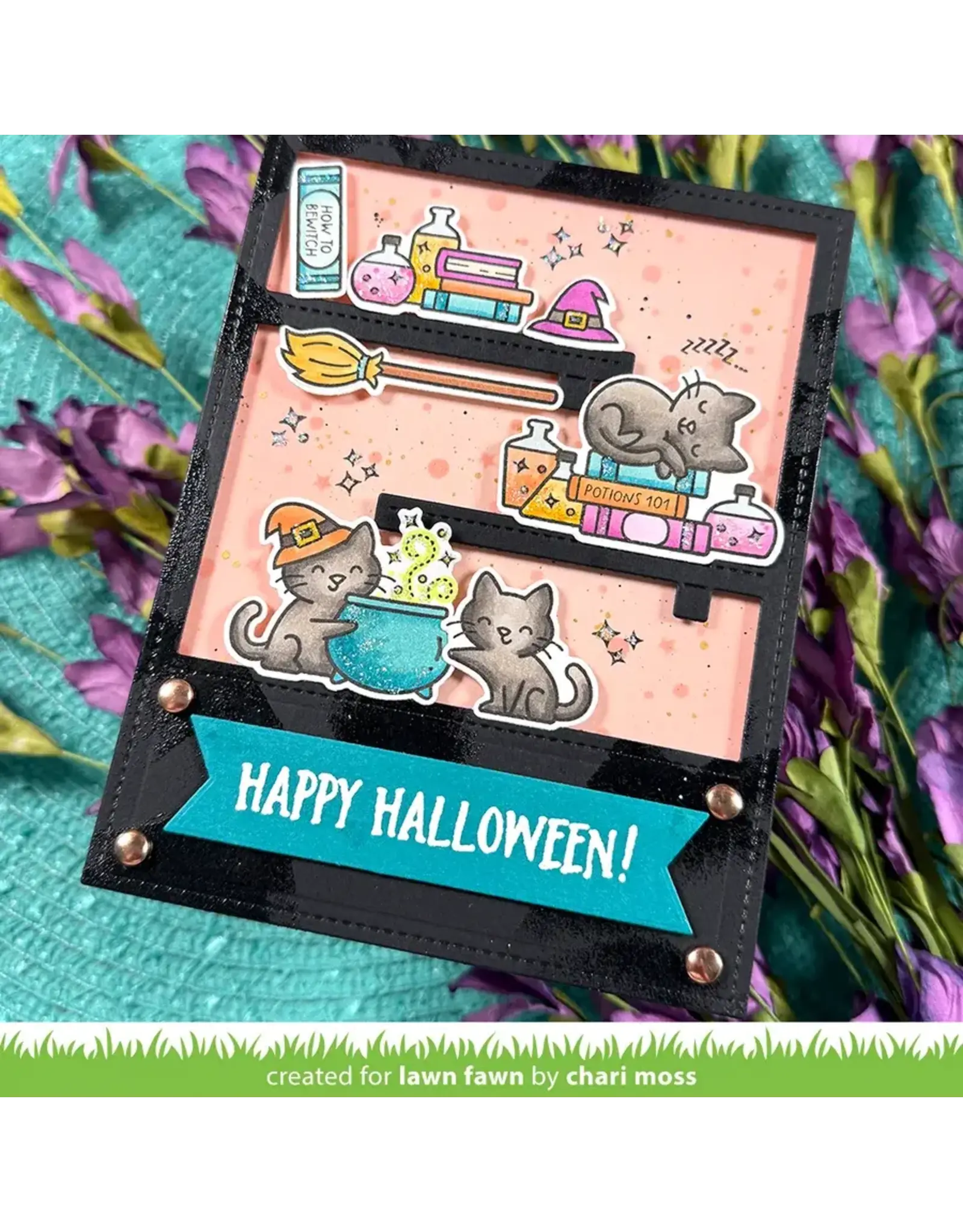 LAWN FAWN LAWN FAWN HOCUS PURR-CUS! CLEAR STAMP SET