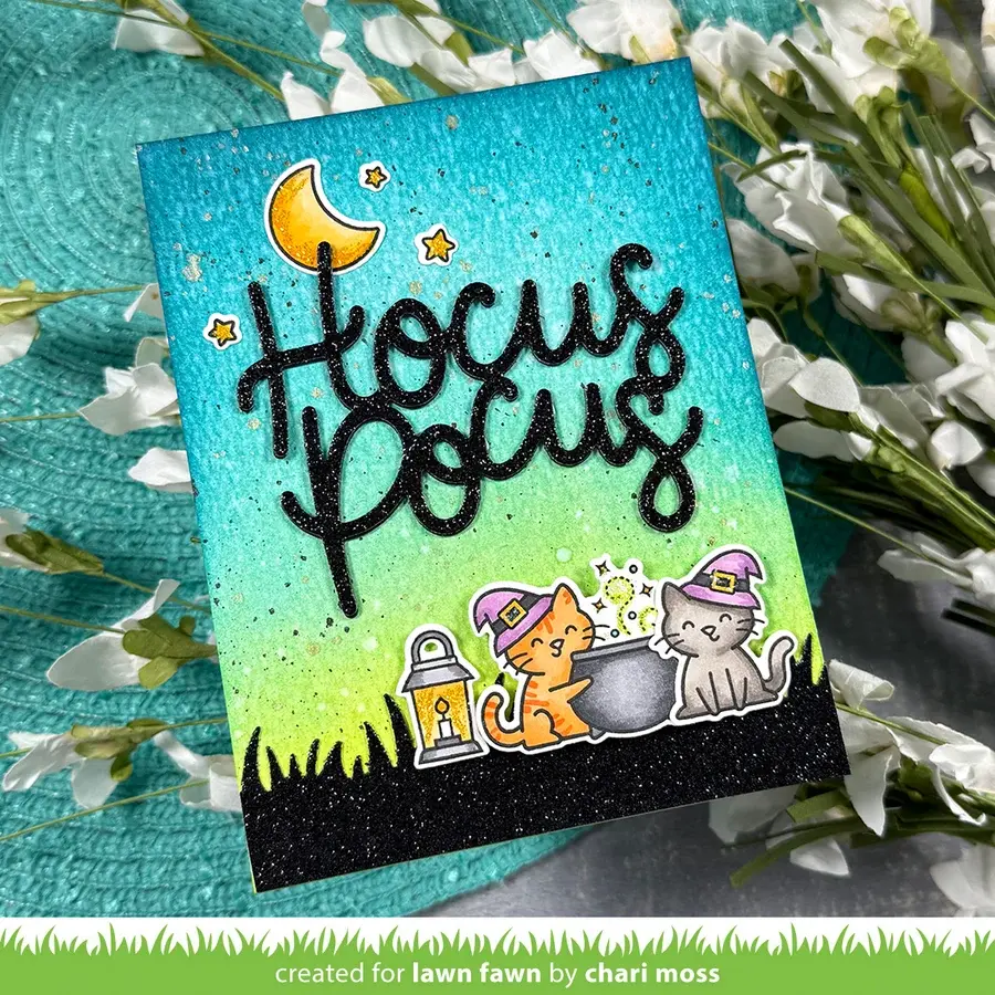 LAWN FAWN LAWN FAWN HOCUS PURR-CUS! CLEAR STAMP SET