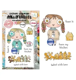 AALL & CREATE AALL & CREATE JANET KLEIN #1384 FROST IT A7 CLEAR STAMP SET