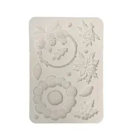 STAMPERIA STAMPERIA CHRISTMAS GARLAND A5 SILICONE MOULD