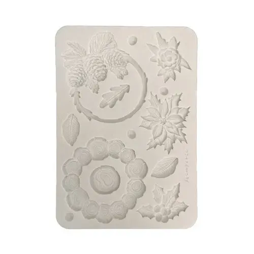STAMPERIA STAMPERIA CHRISTMAS GARLANDS A5 SILICONE MOULD