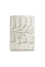 STAMPERIA STAMPERIA CHRISTMAS SOCKS AND PRESENTS A5 SILICONE MOULD