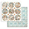 STAMPERIA STAMPERIA WHITE CHRISTMAS ROUNDS 12x12 CARDSTOCK