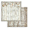 STAMPERIA STAMPERIA WHITE CHRISTMAS WOODEN PATTERN 12x12 CARDSTOCK